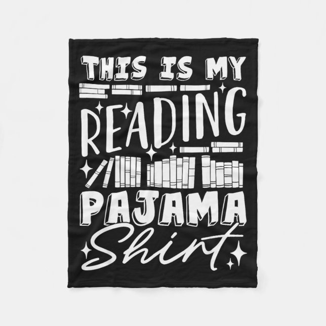 Manta Polar This Is My Reading Pajama Bedtime Reading Funny  (Anverso)