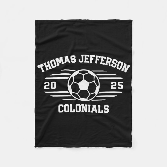 Manta Polar Thomas Jefferson Colonials Fútbol Ll 2025  (Anverso)