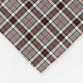 Manta Polar Thompson Clan Gray, Black and Red Dress Tartán