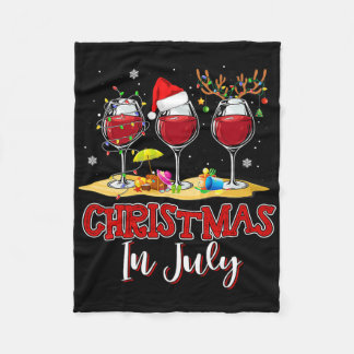 Manta Polar Three Gl Of Red Wine Funny Drinker Christmas In Ju