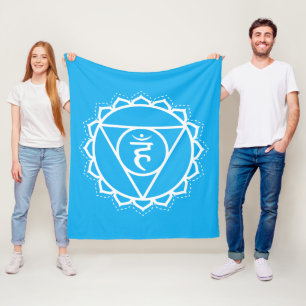 Manta Polar Throat Chakra   Vishuddha   Meditación azul