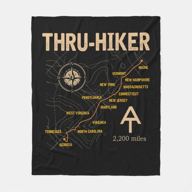 Manta Polar Thruh Hiker Appalachian Trail Hiking  (Anverso)