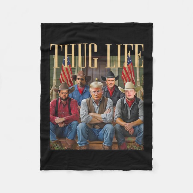 Manta Polar Thug Trump Vance Kennedy Elon Para Life Graphic (Anverso)