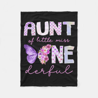 Manta Polar Tía de little miss onederful butterfly 1st
