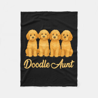 Manta Polar Tía Doodle Amante de Perros Lindos Perro Divertido