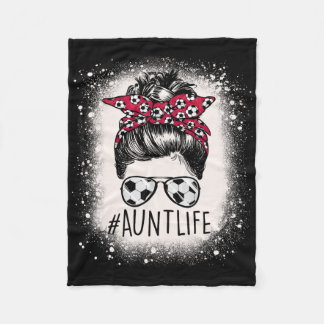 Manta Polar Tía Vida Fútbol Moño Desordenado Auties Chica Blan