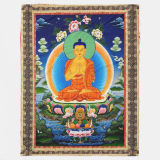 Manta Polar Tibetano Thangka Prabhutaratna Buda
