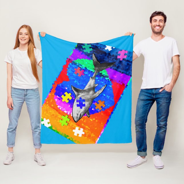 Manta Polar Tiburón autismo 3 tamaños (In situ)