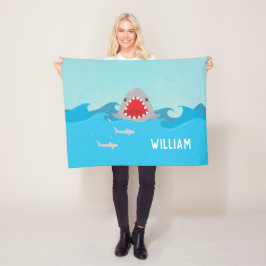 Manta Polar Tiburón blanco en el agua | Niños