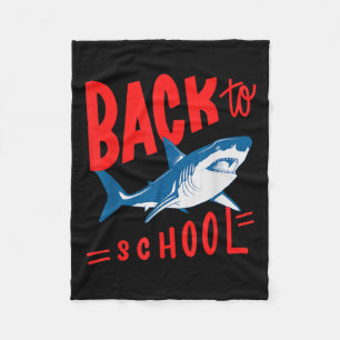 Manta Polar Tiburón De Vuelta A La Vintage Estudiantil De Niño