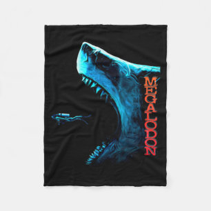 Manta Polar Tiburón Megalodon Primitivo Aleta Dorsal Dientes O