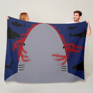Manta Polar Tiburón mordido