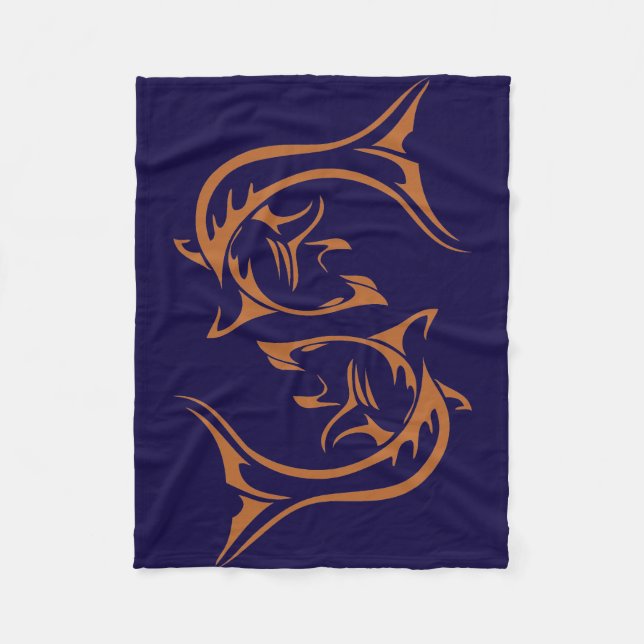 Manta Polar Tiburón tribal (Anverso)