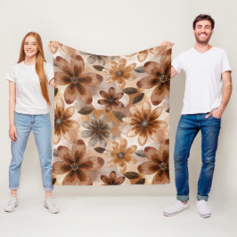 Manta Polar Tie Dye Autumn Floral