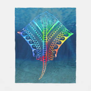 Manta Polar Tie Dyed Tribal Stingray