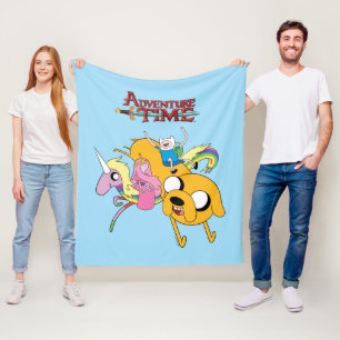 Manta Polar Tiempo de aventura Dama, Bubblegum, Finn y Jake