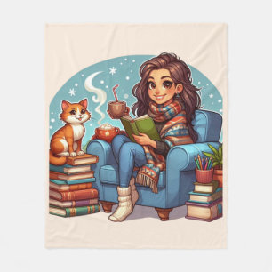 Manta Polar Tiempo de lectura cómodo