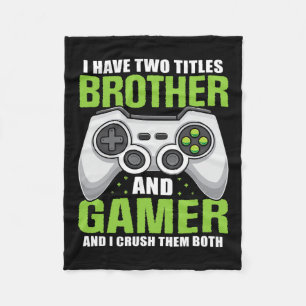 Manta Polar Tiene dos títulos Hermano Gamer Divertido videojue