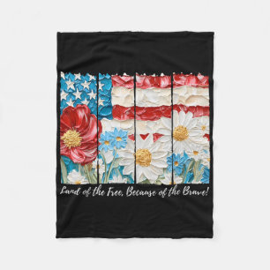 Manta Polar Tierra Floral Boho De Los Libres Por La Valiente
