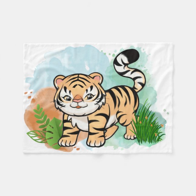 Manta Polar Tiger Baby (Frente (Horizontal))