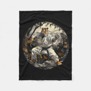 Manta Polar Tigre de Karate Bosque Taekwondo Jiu-Jitsu Mma Tig