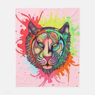 Manta Polar Tigre del arco iris