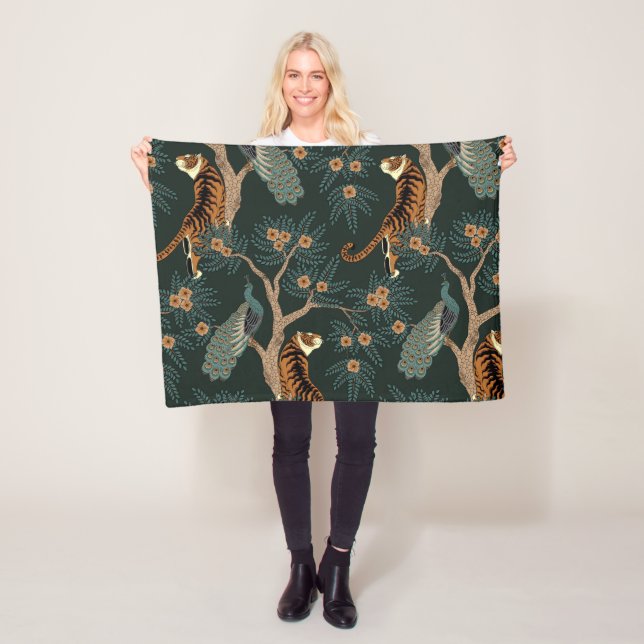 Manta Polar Tigre y pavo real (In situ)