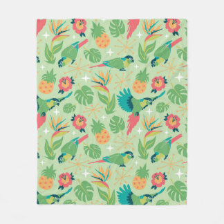 Manta Polar Tiki Parrot Blanket
