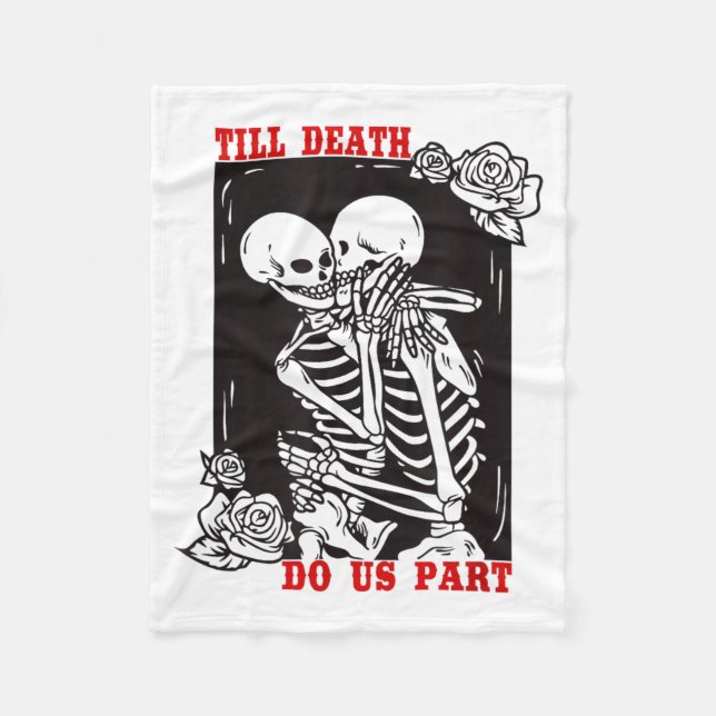Manta Polar Till Death Do Us Part Wedding Skeleton Couple Vale (Anverso)
