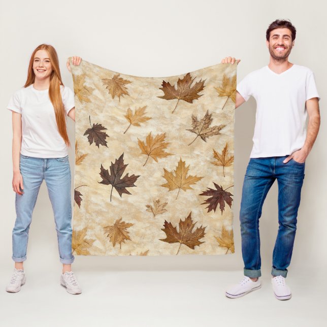 Manta Polar Timeless Botanical Harmony – Leaf in Warm Neutrals (In situ)