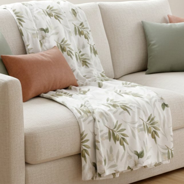 Manta Polar Timeless Sage Olive Watercolor Chic  (Subido por el creador)