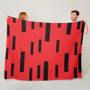 Manta Polar Tinta roja  
