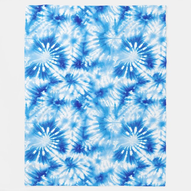 Manta Polar Tinte Azul Blanco  (Anverso)