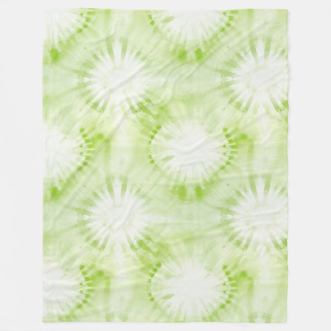 Manta Polar Tinte Dye Verde Lima Menta (Anverso)