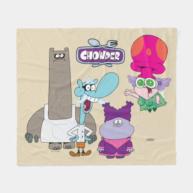 Manta Polar Tintzel, Mung, Chowder y Truffles (Frente (Horizontal))