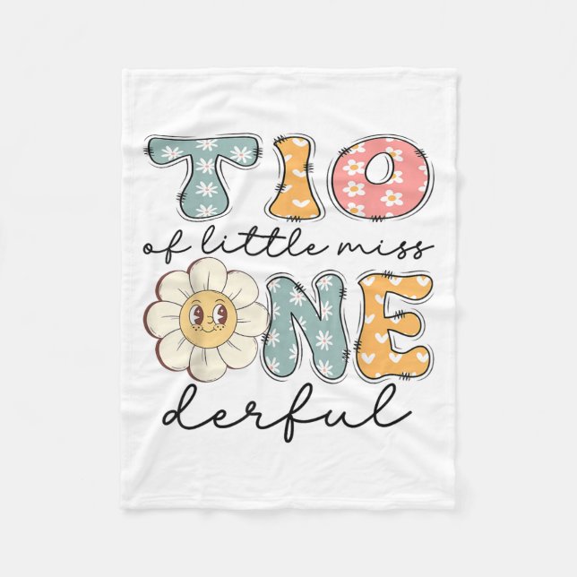 Manta Polar Tío De La Pequeña Miss Maravillosa Chica De Primer (Anverso)