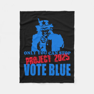 Manta Polar Tío Sam Dice Que Paren El Proyecto 2025 Vota Azul