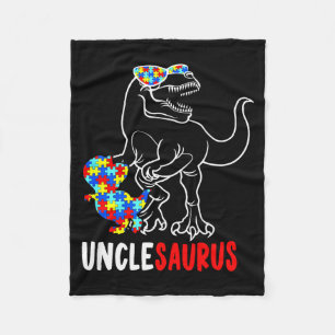 Manta Polar Tío T Rex Dinosaurio Conciencia del Autismo Tío 