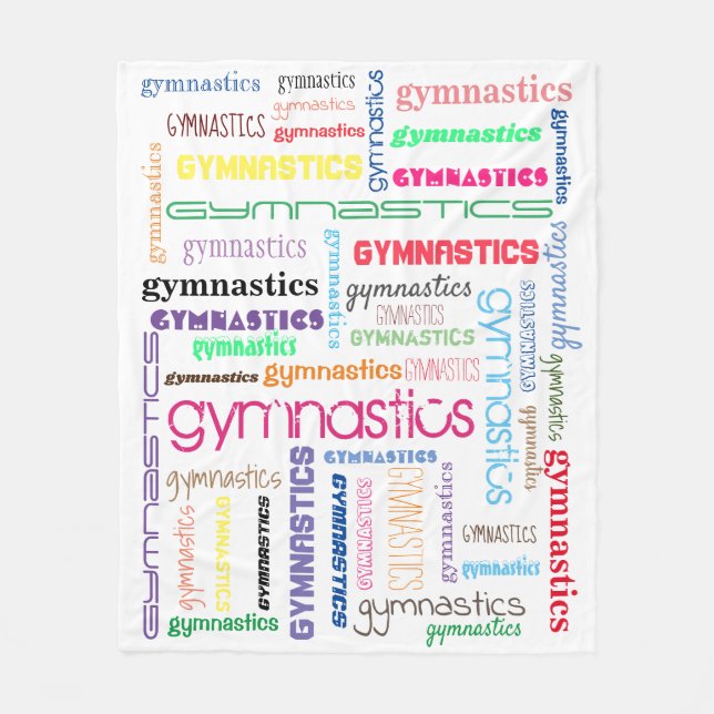 Manta Polar Tipografía de Gimnasia (Anverso)