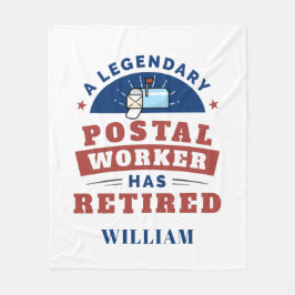 Manta Polar Tipografía de trabajador de oficina de correos jub