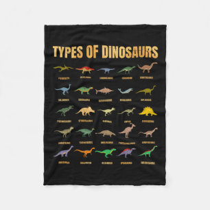 Manta Polar Tipos De Dinosaurios - Identificación Del Dino - D