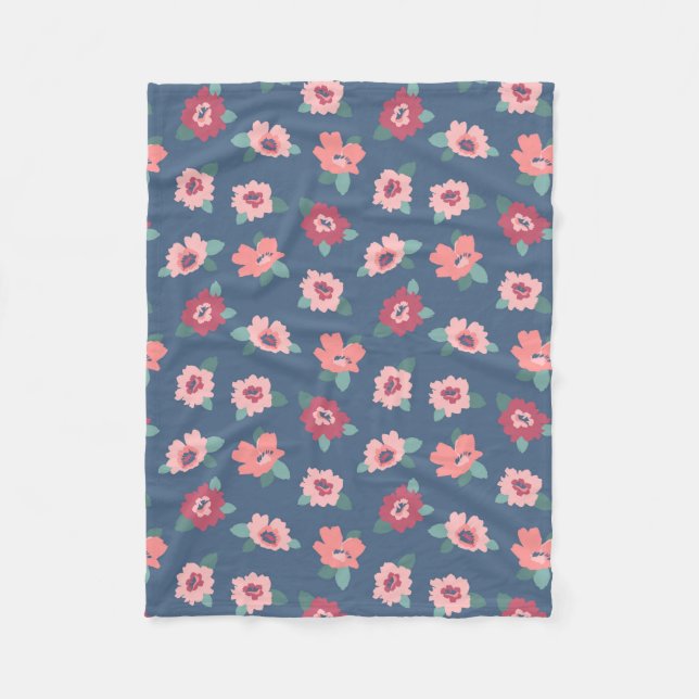 Manta Polar Tipos de flores (Anverso)