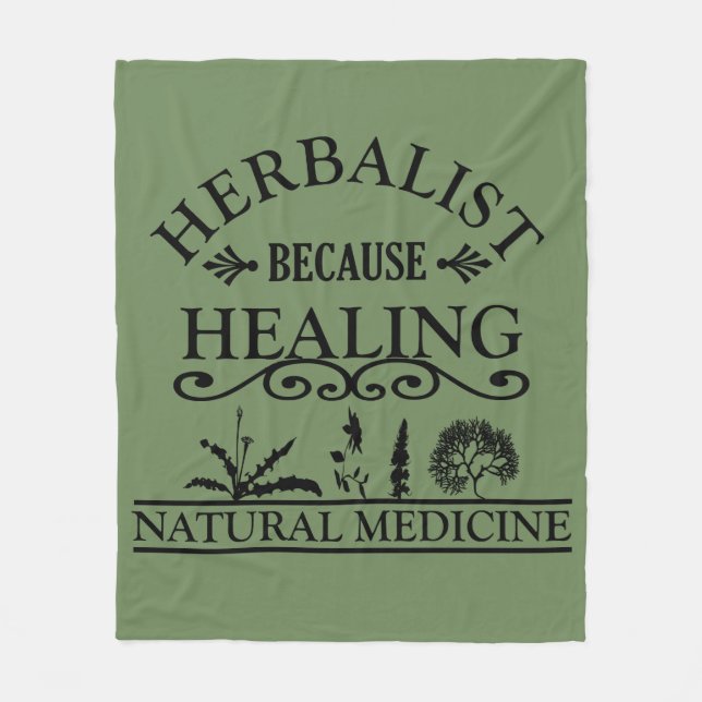 Manta Polar Tipos de herbáceas de medicina natural (Anverso)