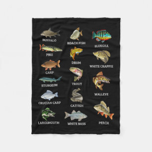 Manta Polar Tipos De Pescador De Especies De Pescado De Agua D