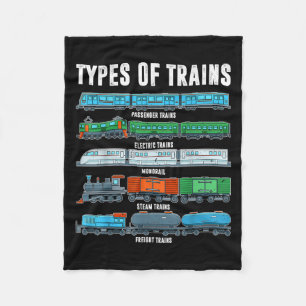 Manta Polar Tipos de trenes Shirt Toddler Boy Locomotora Son B