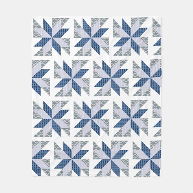 Manta Polar Tira de estilo de trama azul (Anverso)