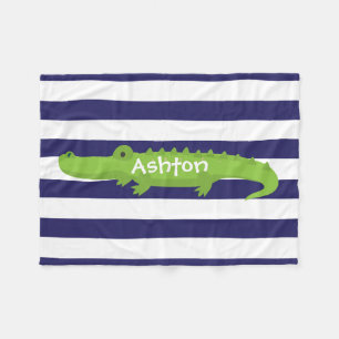 Manta Polar Tiras de rugby Alligator Personaliza la funda de l