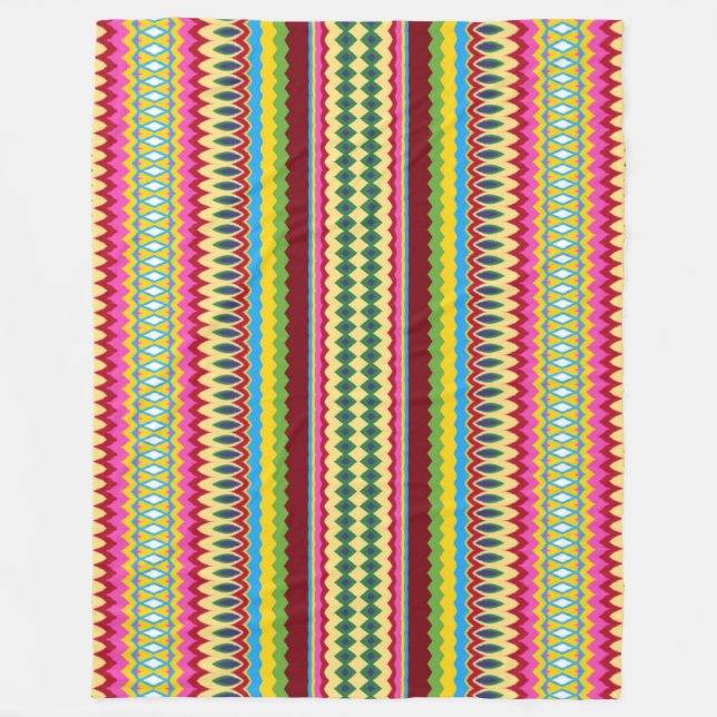 Manta Polar Tiras en Swirls (Anverso)