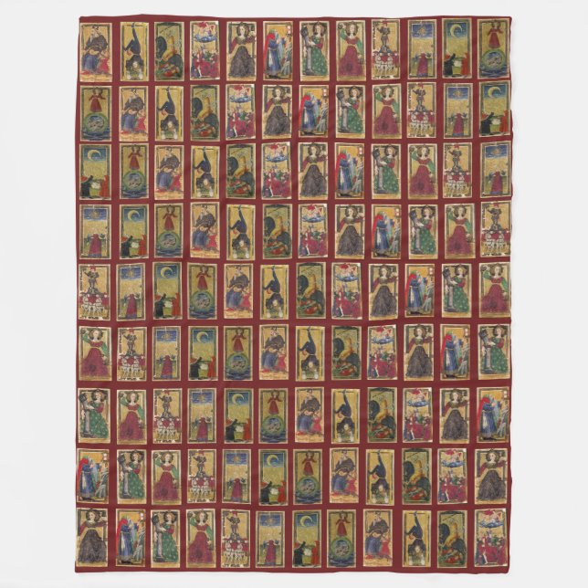 Manta Polar Tiro de Gringonneur Tarot (Anverso)