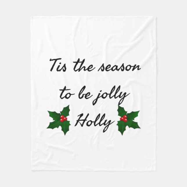 Manta Polar Tis The Season To Be Holly  (Anverso)